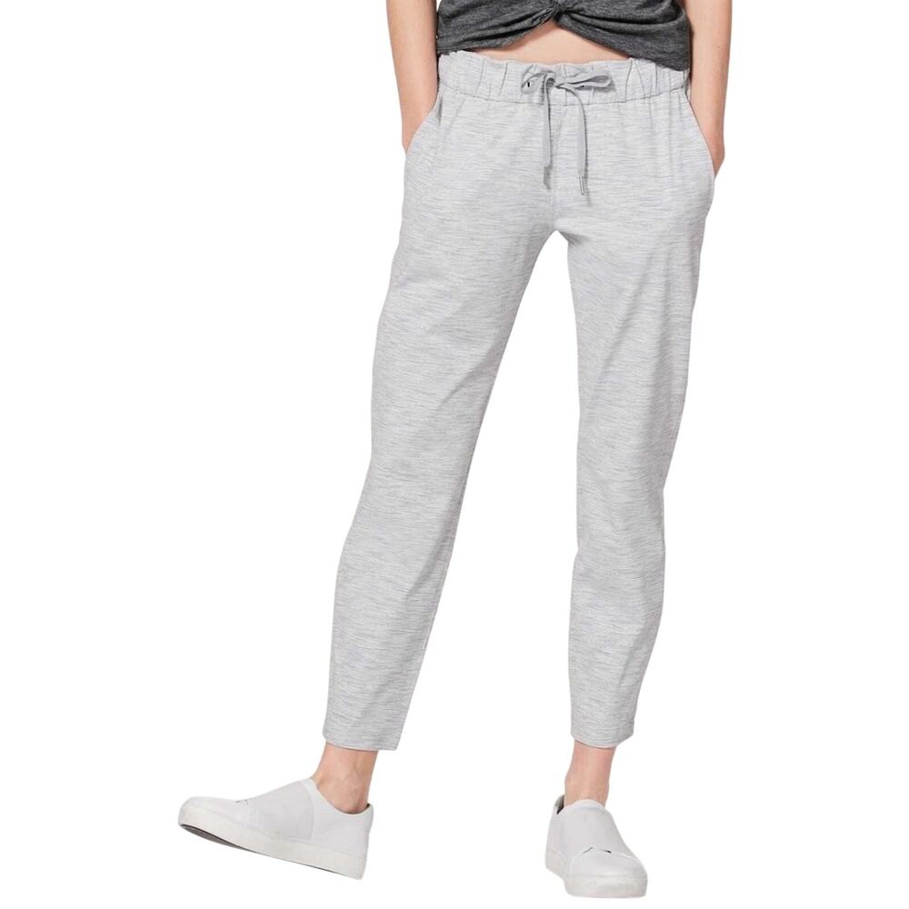 Lululemon On The Fly Pant Relaxed Fit Travel Athleisure Gray Women’s Size 6